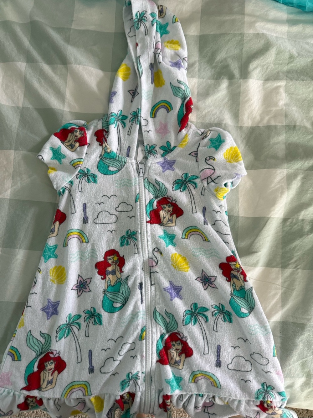 Disney Ariel Little Mermaid Terry Swim Cover Up